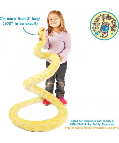 Alba The Albino Burmese Python - 100 Inch Long Stuffed Animal Plush Snake - by Tiger Tale Toys $75.39 Stuffed Animals & Teddy...