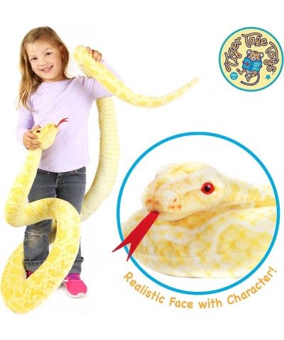 Alba The Albino Burmese Python - 100 Inch Long Stuffed Animal Plush Snake - by Tiger Tale Toys $75.39 Stuffed Animals & Teddy...