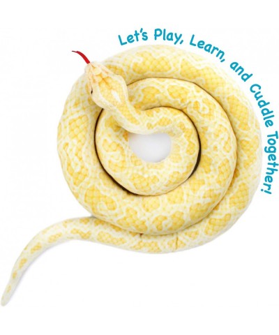 Alba The Albino Burmese Python - 100 Inch Long Stuffed Animal Plush Snake - by Tiger Tale Toys $75.39 Stuffed Animals & Teddy...