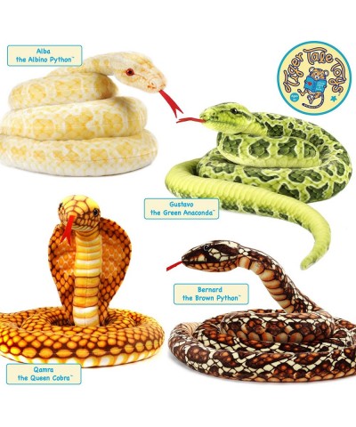 Alba The Albino Burmese Python - 100 Inch Long Stuffed Animal Plush Snake - by Tiger Tale Toys $75.39 Stuffed Animals & Teddy...