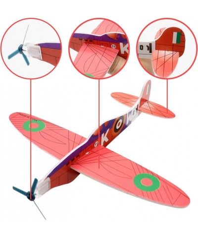 24 Pack Glider Planes - 8" Foam Airplane for Kids Party Favor Airplanes Carnival Prizes Airplane for Birthday Outdoor Flying ...