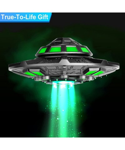 Cool UFO Fidget Spinner Metal Glow in The Dark Luminous Spaceship Fidgit Spinner Gift for Kids Adults Stress Anxiety Relief T...