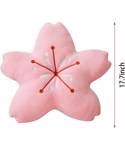 Cherry Blossom Pillow Plush Doll Toys Beautiful Cute Cartoon Cherry Blossom Flower Star Stuffed Toy for Halloween Christmas C...