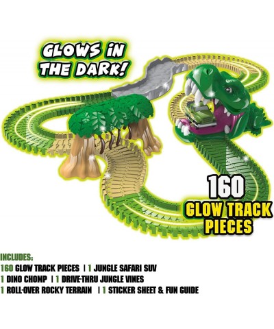 Magic Tracks Dino Chomp Glow in The Dark Racetrack Set with 9 Feet of Speedway $42.70 Toy Vehicle Playsets