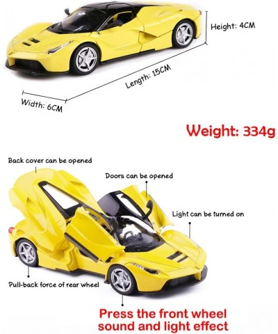 Alloy Collectible Ferrari Race and Play LaFerrari Pull Back Vehicles Diecast Cars Model $41.13 Kids' Play Cars & Race Cars