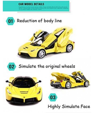 Alloy Collectible Ferrari Race and Play LaFerrari Pull Back Vehicles Diecast Cars Model $41.13 Kids' Play Cars & Race Cars