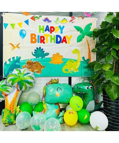 Dinosaur Birthday Party Decorations Dinosaur Theme Party Decors Kit with Happy Birthday Backdrop Dinosaurio Banner Jungle Din...