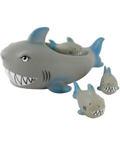 Rubber Shark Family Bath Toy or Pet Toy Set $18.16 Bathtub Toys