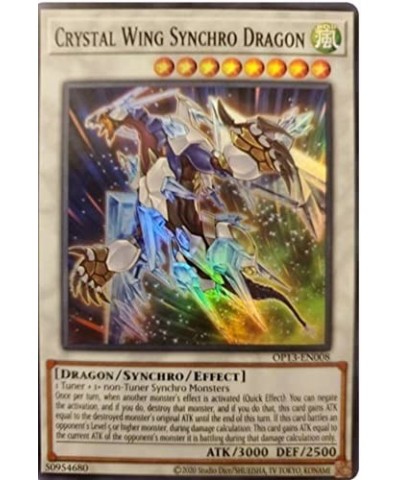 Crystal Wing Synchro Dragon - OP13-EN008 - OTS Tournament Pack 13 - Super Rare $18.00 Card Games