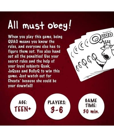 Zobmondo Quao Card Game Fun Party Game for Social Groups Teens Students and Families $18.23 Card Games