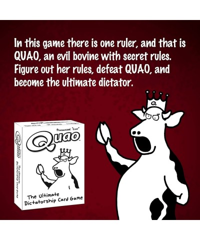 Zobmondo Quao Card Game Fun Party Game for Social Groups Teens Students and Families $18.23 Card Games