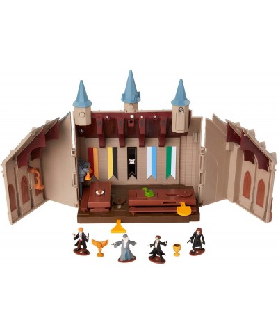 Hogwarts Great Hall Mini Playset with 5 Interactive Features 4 Mini Figures Podium Goblet Plus Works with Wizard Training Wan...