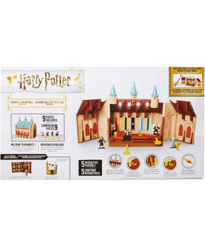 Hogwarts Great Hall Mini Playset with 5 Interactive Features 4 Mini Figures Podium Goblet Plus Works with Wizard Training Wan...