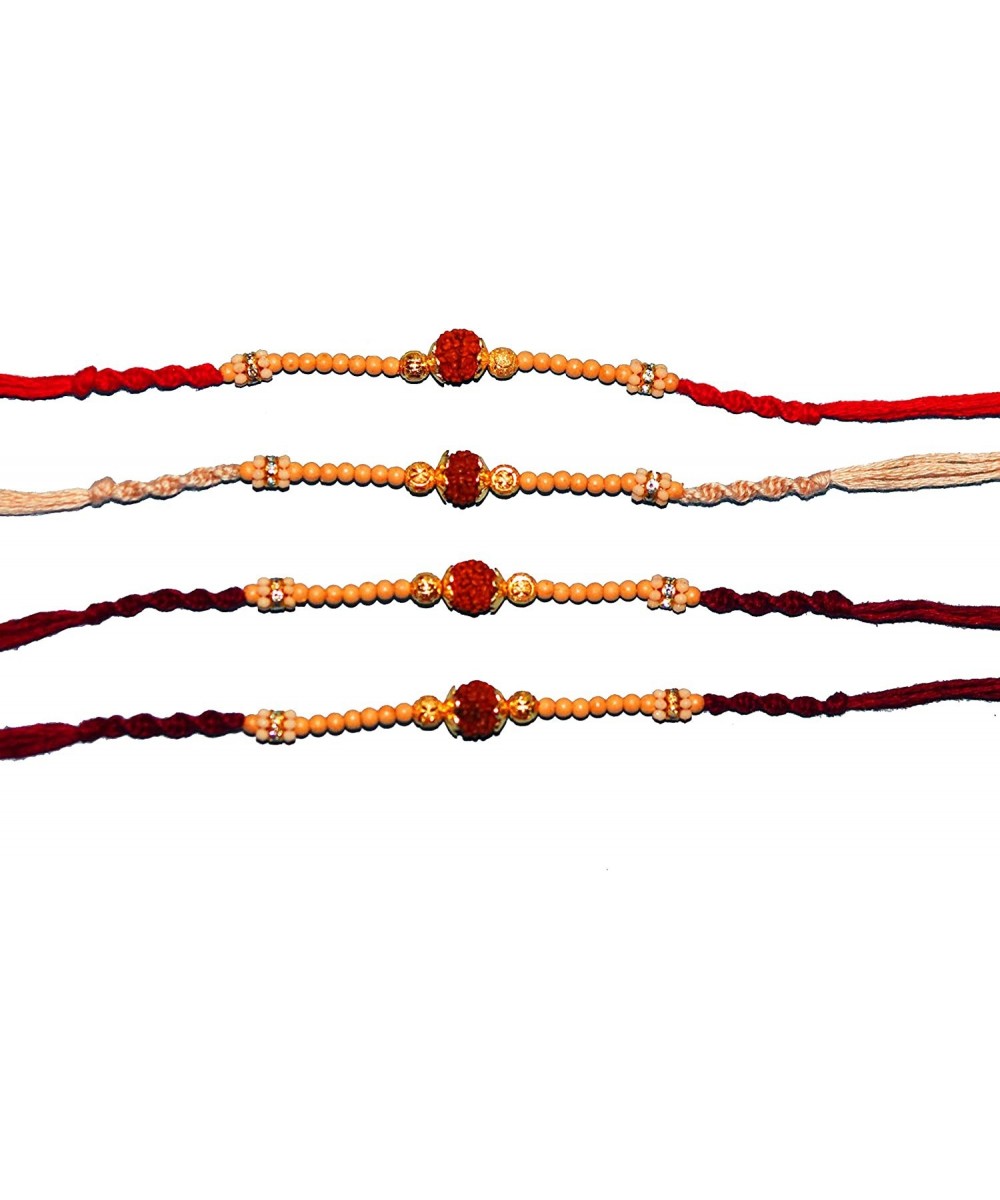 Set of 4 Rakhi Bracelets to USA - Raksha Bandhan Rakhi $17.19 Kids' Dress-Up Accessories