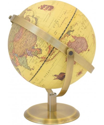 Retro Style World Globes 8" Educational World Globe with Stand All Angle Rotatable Night Light with Built-in LED Decor for Of...