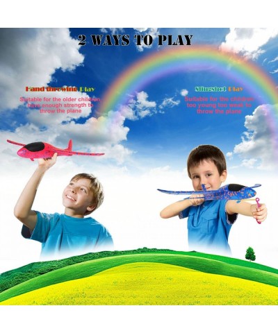 4 Pcs Catapult Slingshot Plane 2 Flight Mode Glider Airplane 2 Ways to Play Outdoor Flying Toy for Kids as Gift. $37.70 Flyin...