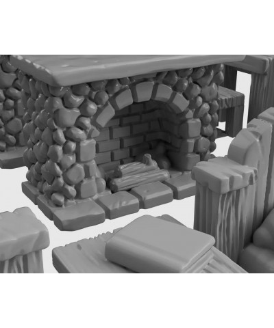 Tavern Furniture Set Set DND Terrain 28mm for Dungeons and Dragons D&D Pathfinder Warhammer 40k RPG Miniatures Age of Sigmar ...