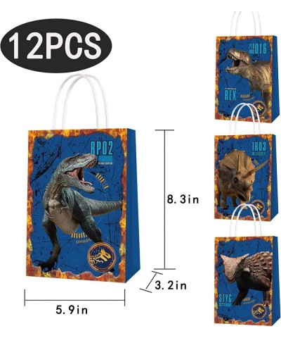 Jurassic Themed Dinosaur Party Gifts Bags - 12 pcs Jurassic Themed Dinosaur Party Bags Goody Favor Bags Jurassic Themed Dinos...