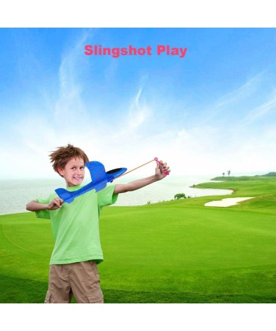 4 Pcs Catapult Slingshot Plane 2 Flight Mode Glider Airplane 2 Ways to Play Outdoor Flying Toy for Kids as Gift. $37.70 Flyin...