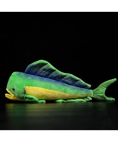 Simulation Ghost Saury Fish Plush Toy - 18" Soft Realistic Deep Sea Fish Mahi Mahi Ghost Pipe Stuffed Animals Cute Toys Real ...