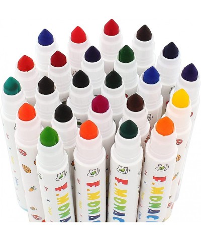 Washable Markers for Kids Ages 2-4 Years Broad Line 24 Colors Toddler Markers for Coloring Books Safe Non Toxic Art School Su...