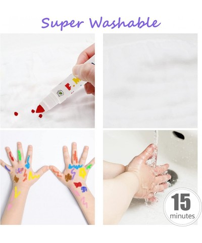 Washable Markers for Kids Ages 2-4 Years Broad Line 24 Colors Toddler Markers for Coloring Books Safe Non Toxic Art School Su...