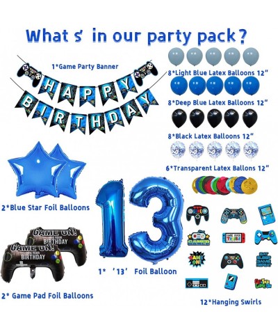 Video Game 13th Birthday Decorations for Boys Official Teenager Birthday Decorations 13th Birthday Video Game Party Supplies ...