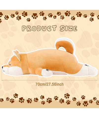 28 Inch Giant Shiba Inu Plush Soft Stuffed Animal Dog Plush Shiba Inu Pillow Sleeping Comfort Cushion Large Corgi Plush Toy S...