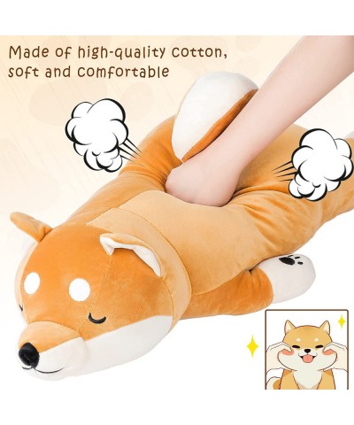 28 Inch Giant Shiba Inu Plush Soft Stuffed Animal Dog Plush Shiba Inu Pillow Sleeping Comfort Cushion Large Corgi Plush Toy S...