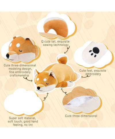 28 Inch Giant Shiba Inu Plush Soft Stuffed Animal Dog Plush Shiba Inu Pillow Sleeping Comfort Cushion Large Corgi Plush Toy S...