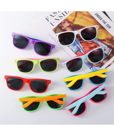 12 Pack 12 Color Neon Party Sunglasses 80's Retro Style Perfect Colorful Novelty Sunglasses in Bulk for Party Favors Birthday...