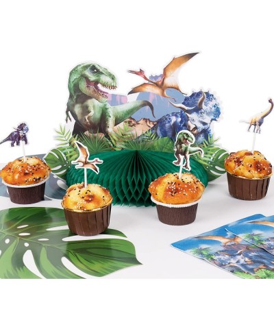 Dinosaur Birthday Party Supplies Serves 24 Dinosaur Party Decorations Complete Pack Includes Centerpiece Cupcake Toppers Palm...