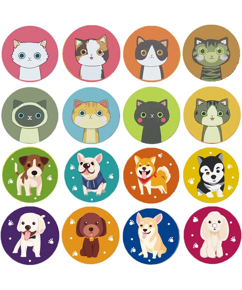 Dog and Cat Stickers for Kids 16 Designs 1000 Pcs Dog Cat Cartoon Labels Stickers for Birthday Party Favors School Reward Scr...