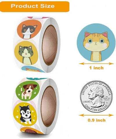 Dog and Cat Stickers for Kids 16 Designs 1000 Pcs Dog Cat Cartoon Labels Stickers for Birthday Party Favors School Reward Scr...