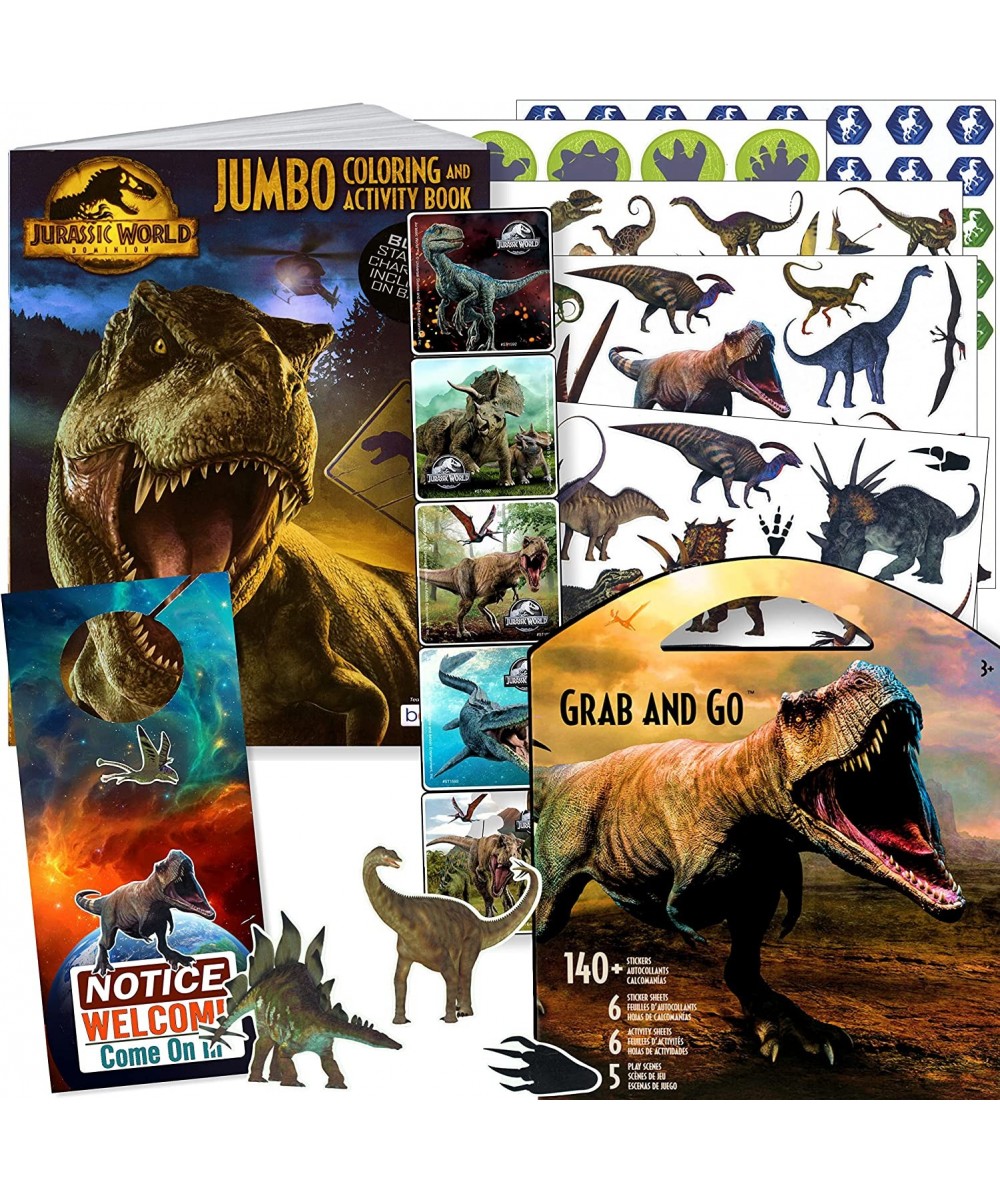 Jurassic World Dinosaur Stickers and Coloring Activity Set – Bundle Includes Dinosaur Stickers Grab and Go Jurassic World Col...