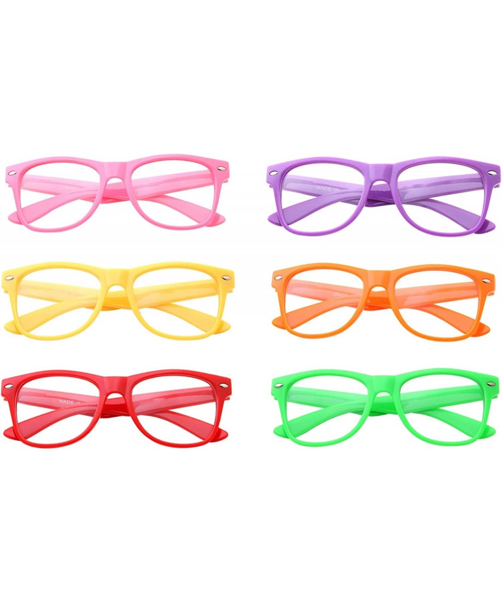 Pack of 6 Kids Nerd Fake Glasses Clear Lens Small Frame Children's (Age 3-10) $34.18 Kids' Dress-Up Accessories