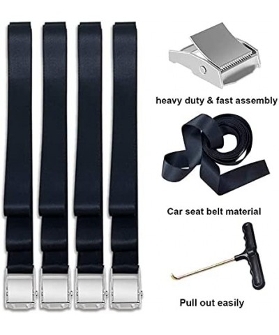 USA Trampoline Stakes Heavy Duty Trampoline Parts Corkscrew Shape Steel Stakes Anchor Kit with T Hook for Trampolines -Set of...