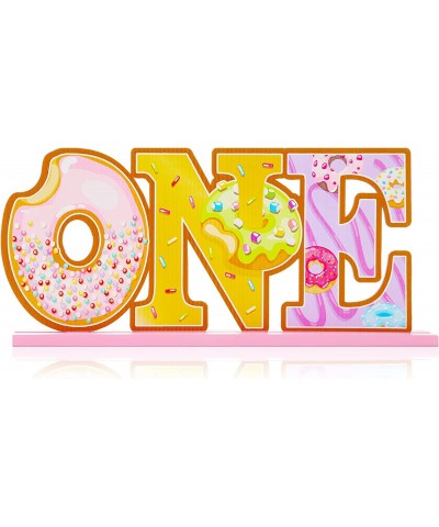 Donut One Sign 1st Birthday Party Dount Table Centerpieces Donut One Letters Sign Donut Sprinkles 1st Birthday Decorations De...