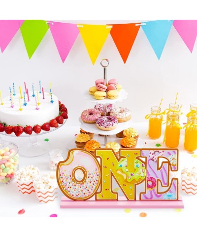 Donut One Sign 1st Birthday Party Dount Table Centerpieces Donut One Letters Sign Donut Sprinkles 1st Birthday Decorations De...