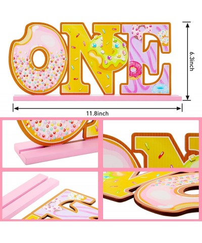 Donut One Sign 1st Birthday Party Dount Table Centerpieces Donut One Letters Sign Donut Sprinkles 1st Birthday Decorations De...