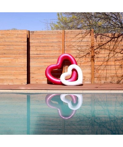 Mini White Heart | Small Inflatable Heart for Pool Parties Wedding Travel Photo Prop $29.96 Swimming Pool & Outdoor Water Toys