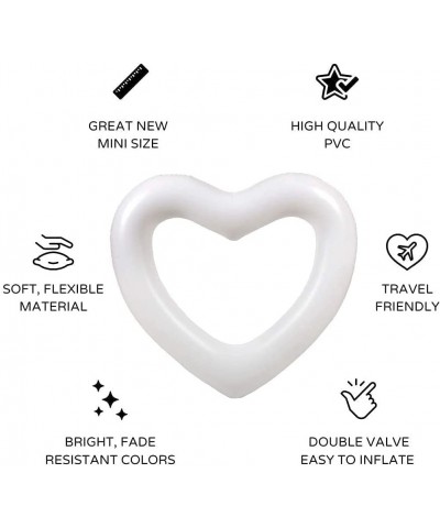 Mini White Heart | Small Inflatable Heart for Pool Parties Wedding Travel Photo Prop $29.96 Swimming Pool & Outdoor Water Toys