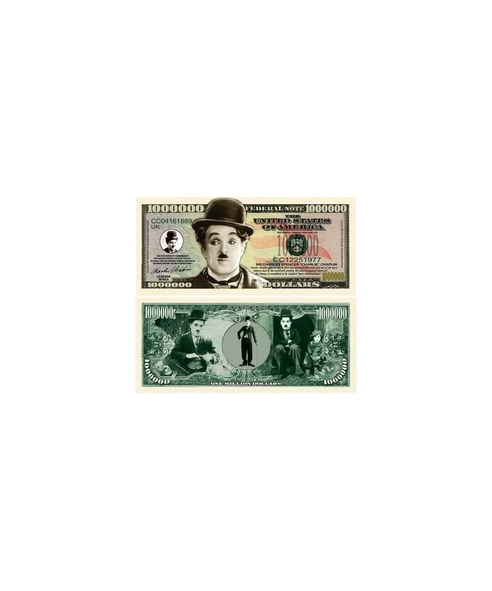 Charlie Chaplin Million Dollar Bills - Pack of 25 - Best Gift for Lovers of The Tramp $22.48 Gags & Practical Joke Toys