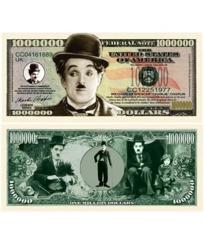 Charlie Chaplin Million Dollar Bills - Pack of 25 - Best Gift for Lovers of The Tramp $22.48 Gags & Practical Joke Toys