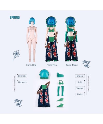 Space Girls Space Doll 8.9 in Astronaut Doll Collection with 26 Jointed Doll Metaverse Doll Stretchable DIY Toys for Boys & G...