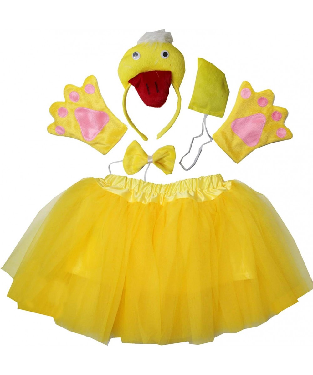 Kids Animal Costume Yellow Duck 3D Tutu Ear Headband Bowtie Tail Paws $23.43 Kids' Costumes