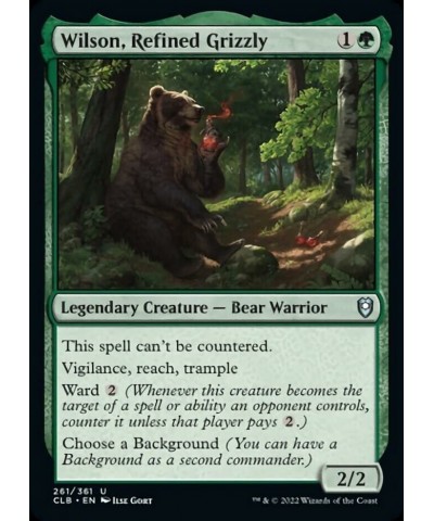 Magic: the Gathering - Wilson Refined Grizzly (261) - Foil - Battle for Baldur's Gate $11.40 Trading Cards & Accessories