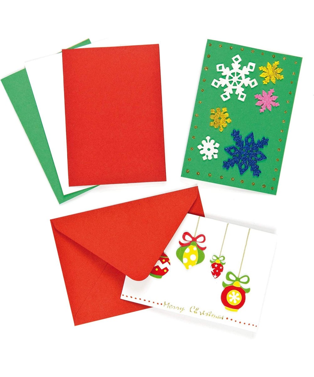 EX4957 Festive Blank Cards For Christmas Craft - Pack Of 12 Plain Cards And Envelopes Assorted $16.45 Kids' Drawing & Writing...