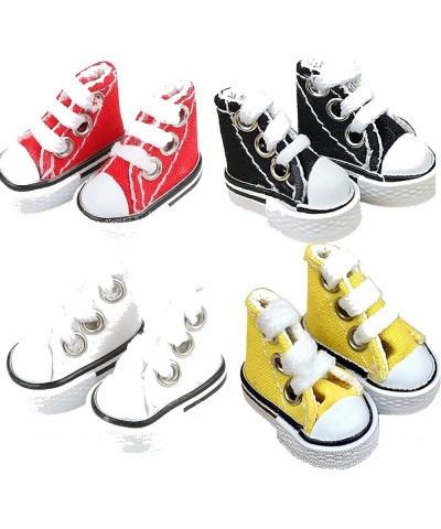 Mini Finger Shoes Skateboard Kits Cute Canvas Sneaker Skate Board Shoes Dance Shoesfor Finger Breakdance Fingerboard Doll Sho...