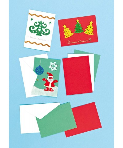 EX4957 Festive Blank Cards For Christmas Craft - Pack Of 12 Plain Cards And Envelopes Assorted $16.45 Kids' Drawing & Writing...